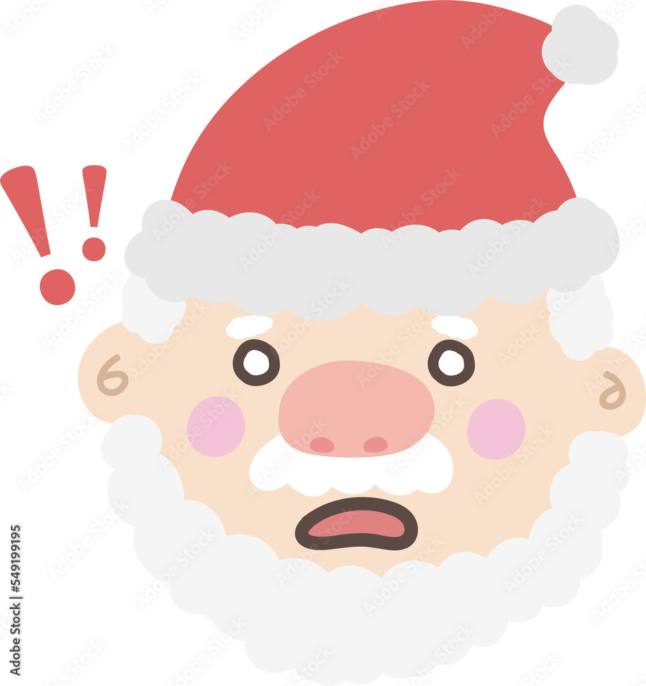 Surprised Pattern of Cute Santa Claus Surprised Pattern of Cute Santa Claus