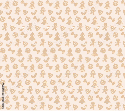 Tło pierniki papier wzór Background gingerbread paper pattern
