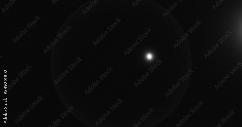 Render with black smooth sphere with highlights