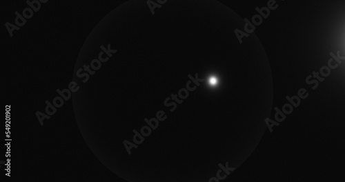 Render with black smooth sphere with highlights