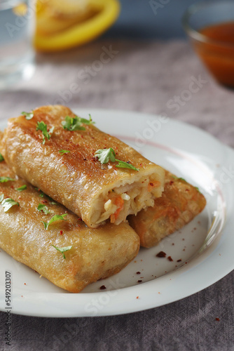 Wallpaper Mural Spring rolls - a typical dish in Chinese and other Southeast Asian cuisines	 Torontodigital.ca