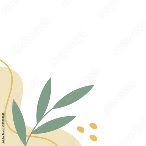 Boho Leaf Corner
