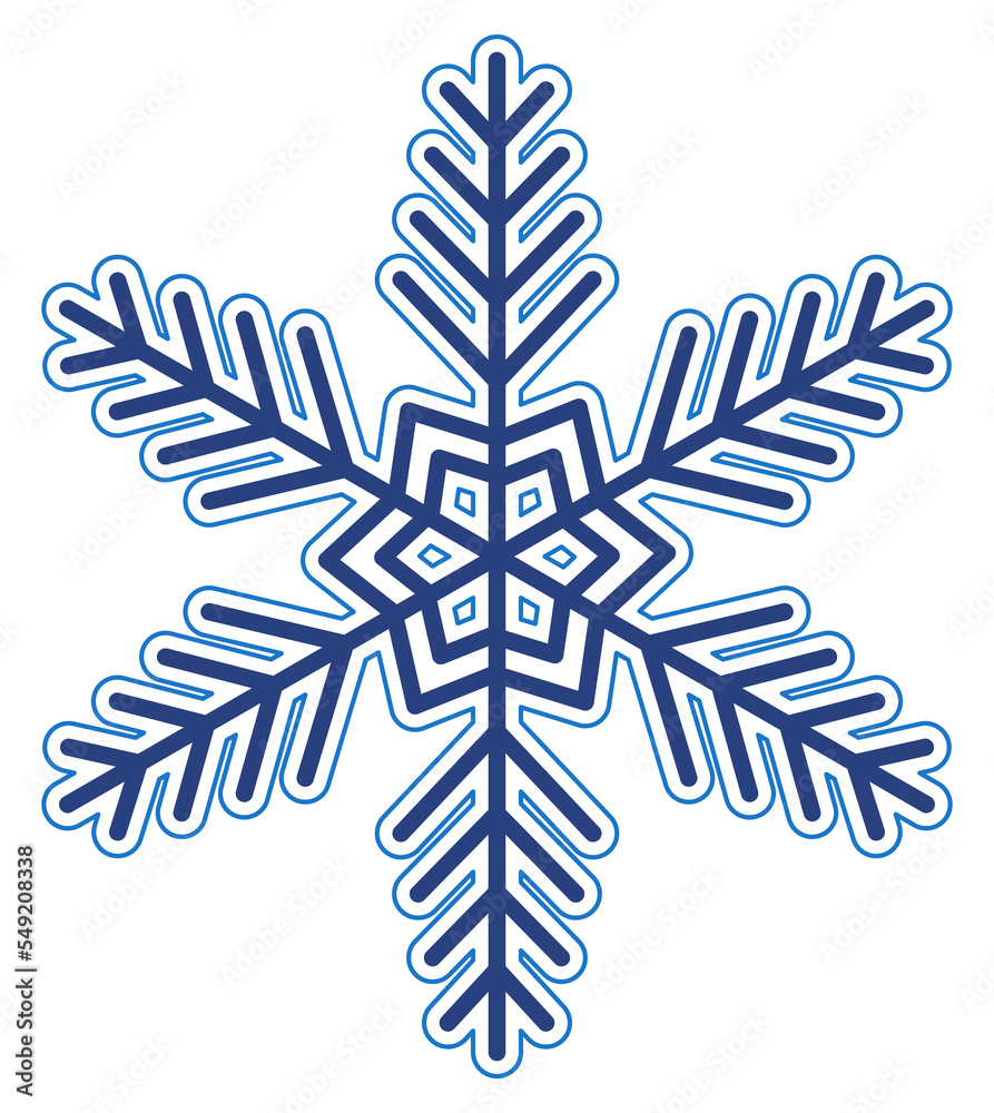Simple winter snowflake Simple winter snowflake