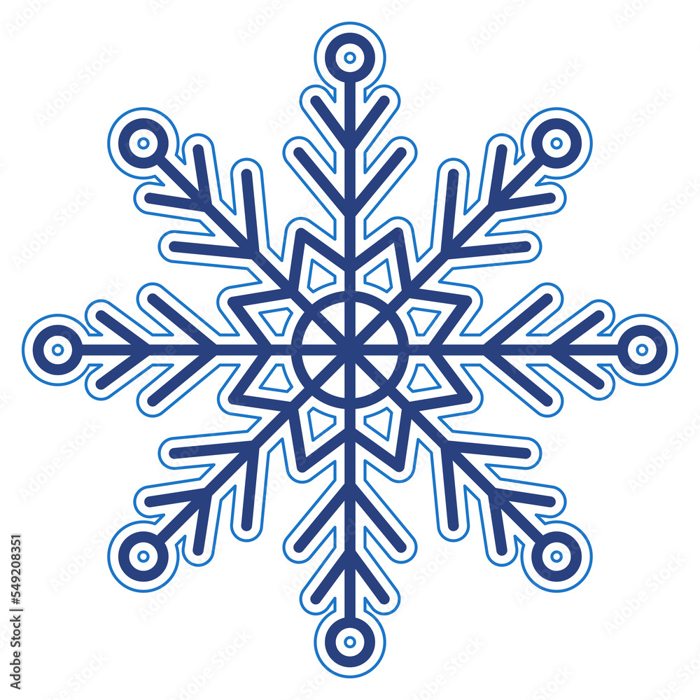 Decorative winter snowflake Decorative winter snowflake