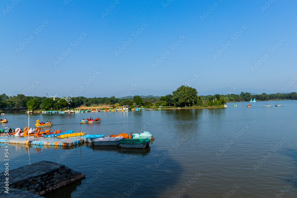 Sunset at Sukhna lake Chandigarh