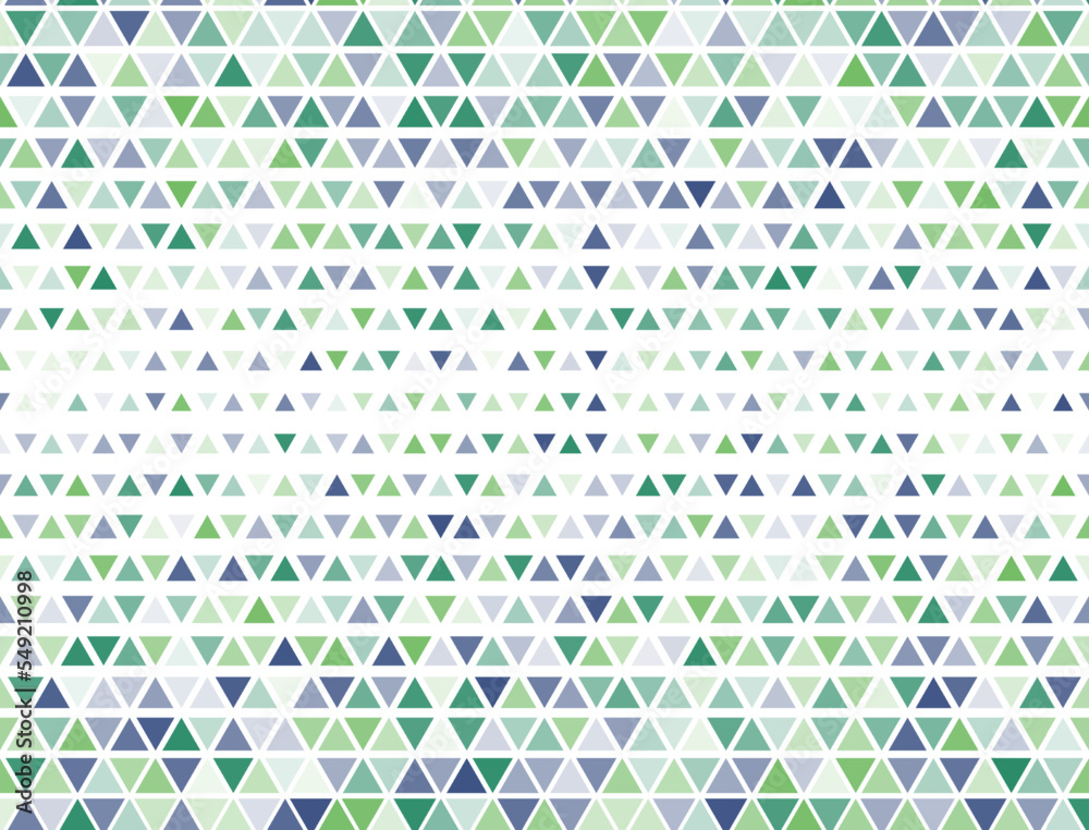 Fototapeta premium Funky triangles halftone vector. Triangular fade elements banner backdrop. Digital