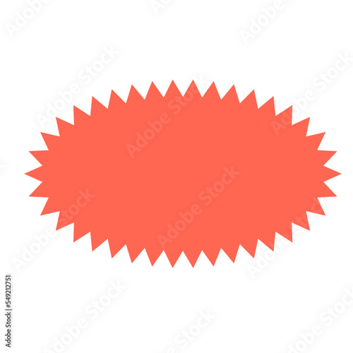 Flat Poly Pointed oval