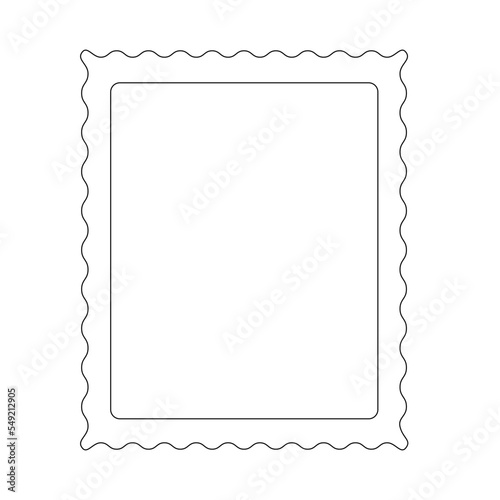 outline Stamp shapes border