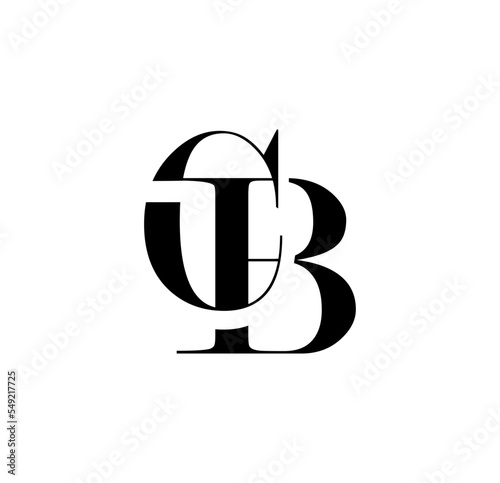 Monogram Logo vector Initial Letters CB