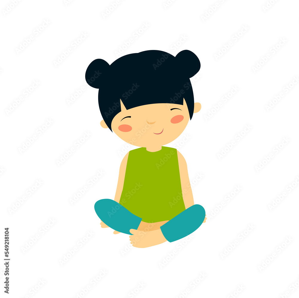 Cute Asian girl. The baby is sitting. Cartoon African girl. The girl winks. Japanese. Chinese. Asian Cute Asian girl. The baby is sitting. Cartoon African girl. The girl winks. Japanese. Chinese. Asian