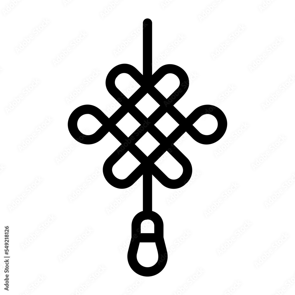 chines knot line icon