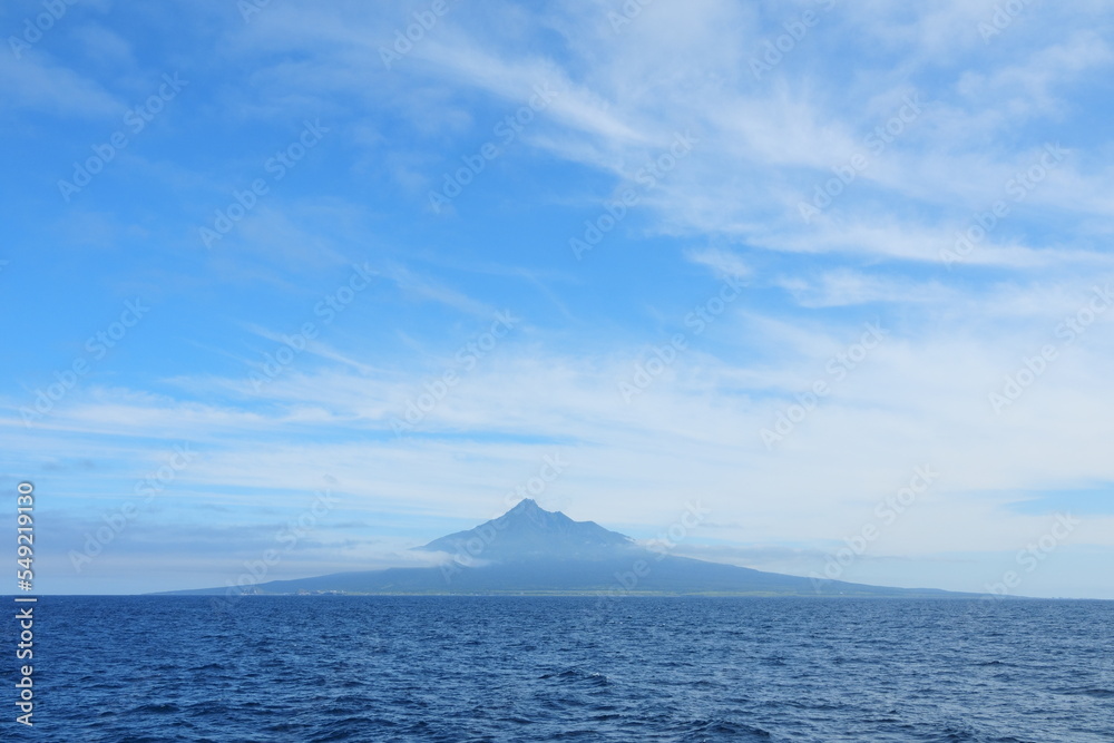 A spectacular view of Rishiri Fuji from ocean