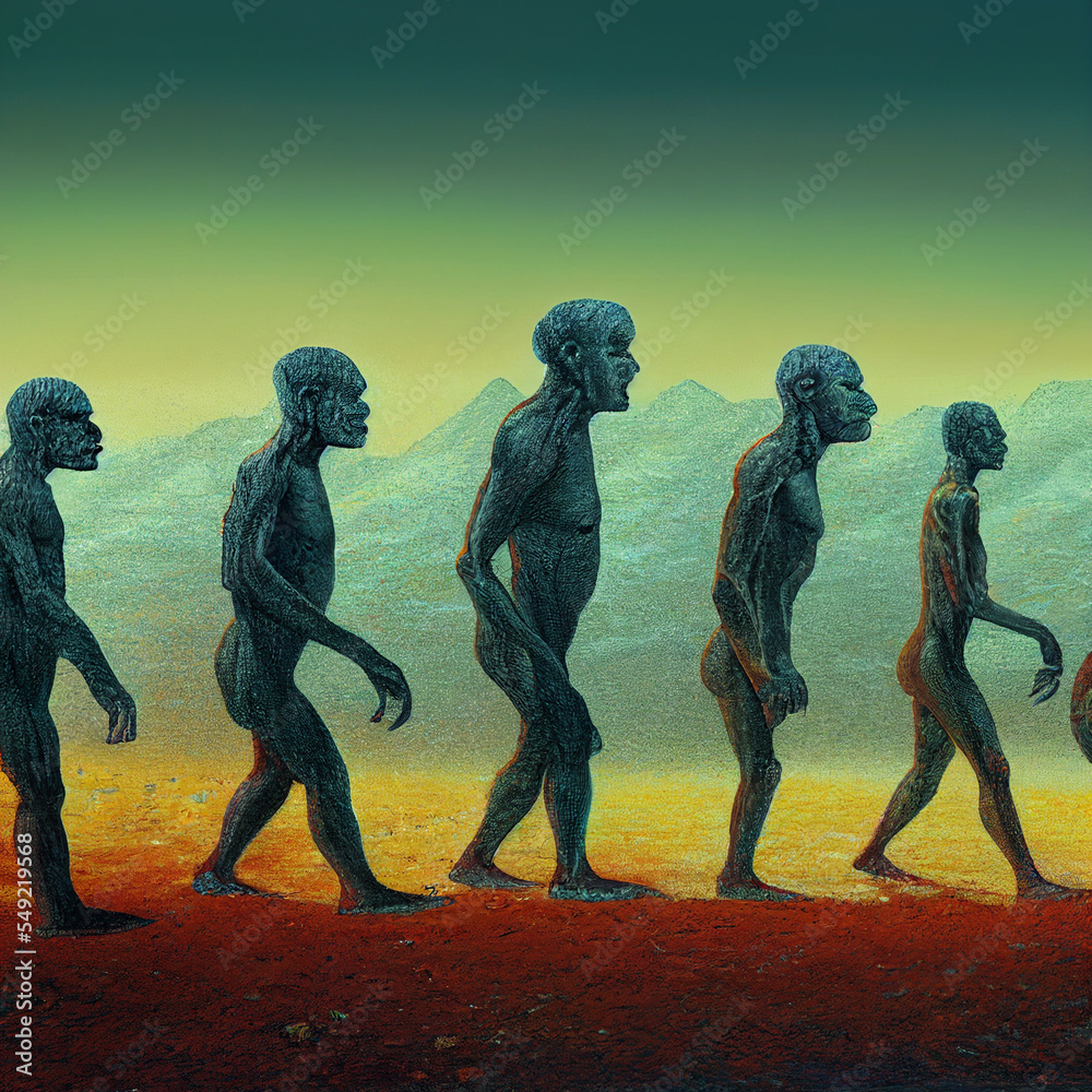 Human Evolution Stages Of Human Development Stock Illustration human-evolution-stages-of-human-development-stock-illustration