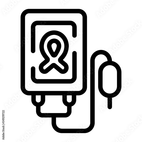 blood transfusion line icon