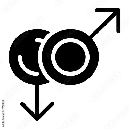same sex glyph icon
