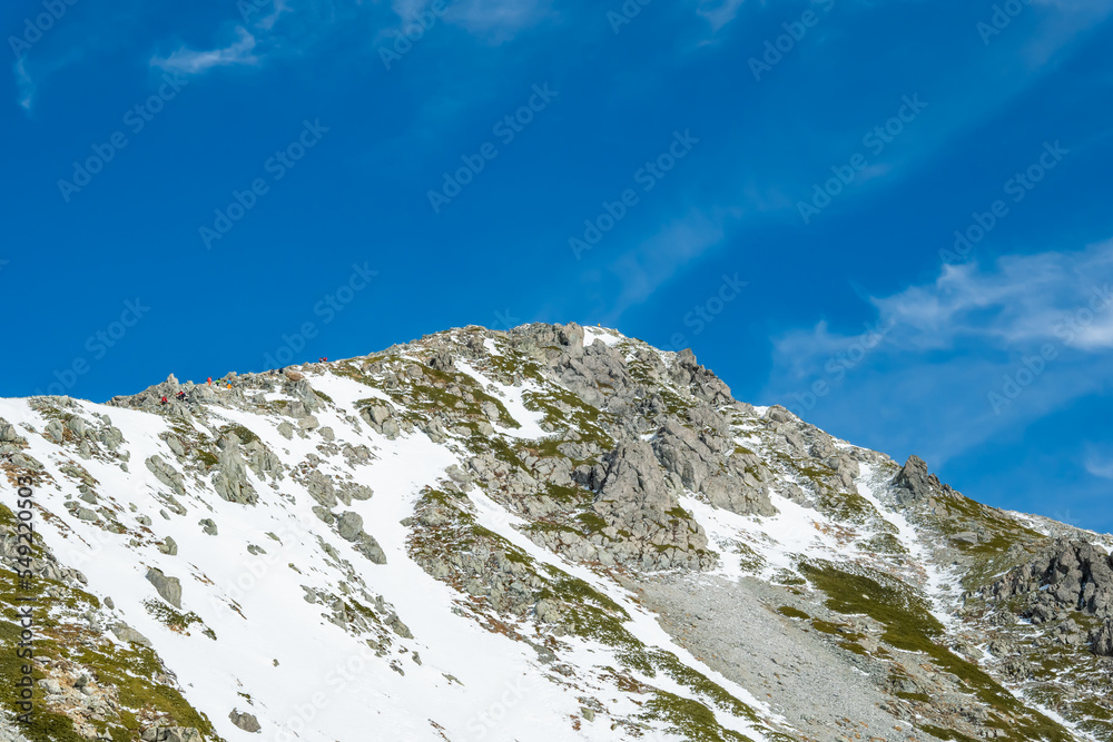 冬の立山黒部アルペンルート雄山山頂