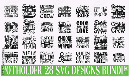 Potholder Quotes Designs Bundle
