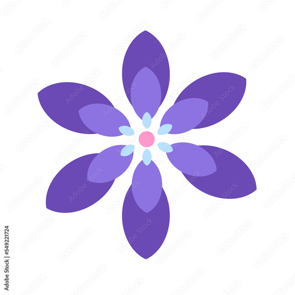Beautiful blue flower petal gradient Beautiful blue flower petal gradient