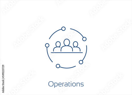 Operational excellence, production growth, project management, efficiency Execution, Vector Icon Design- Editable Stroke
