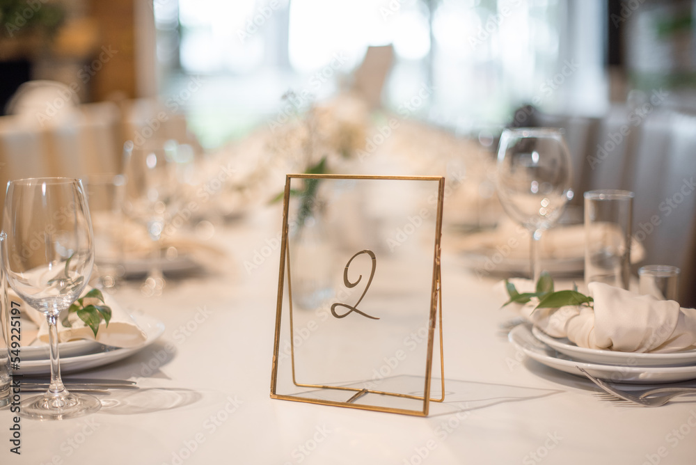 Fototapeta premium wedding table setting