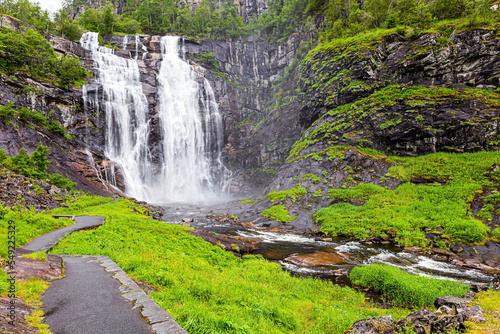 The colossal waterfall Skjervefossen photo