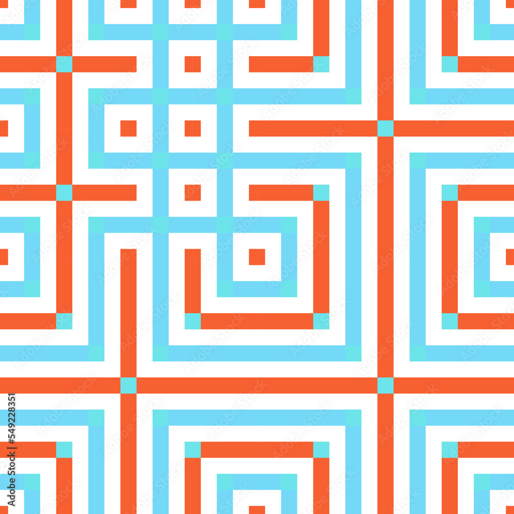 Abstract lines Maze generative art background art illustration