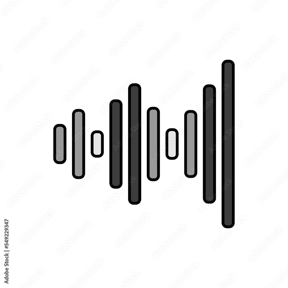 Equalizer, frequency vector icon. Audio signal Equalizer, frequency vector icon. Audio signal