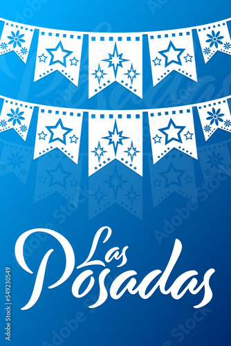 Las Posadas. Vector illustration. Holiday poster.