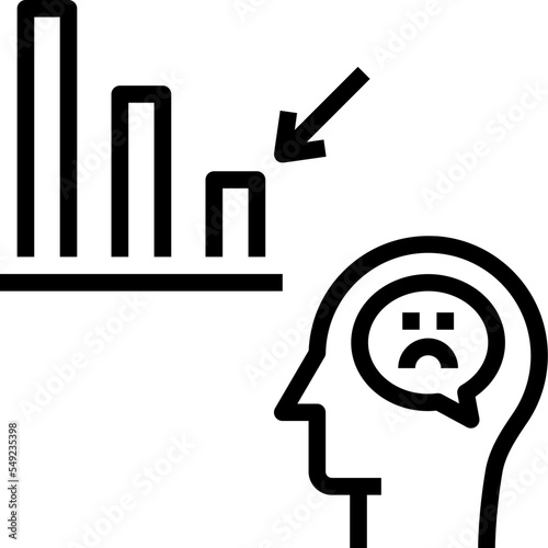 expectation outline style icon