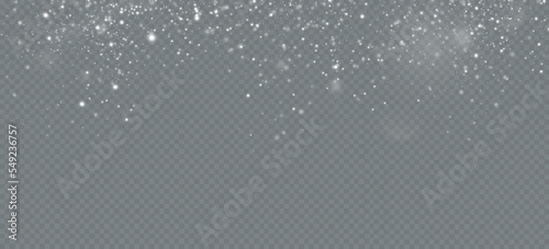 Wallpaper Mural Realistic falling snow.Christmas background.Isolated on transparent background. Torontodigital.ca