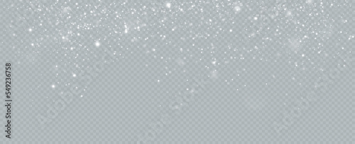 Wallpaper Mural Realistic falling snow.Christmas background.Isolated on transparent background. Torontodigital.ca