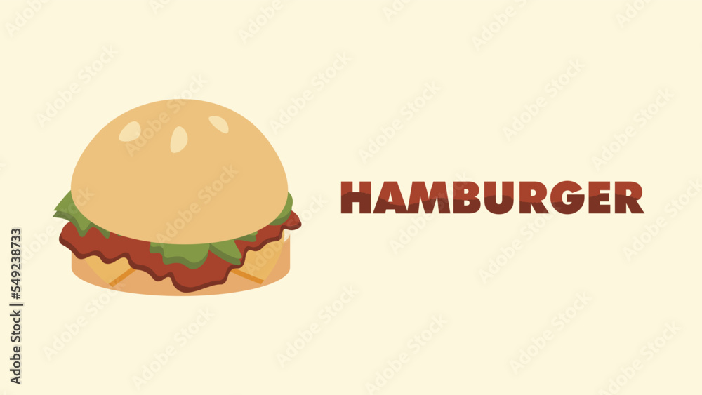 Hamburger sandwich design banner background Hamburger sandwich design banner background