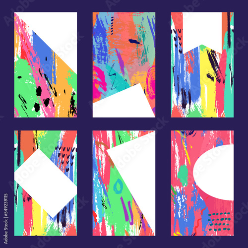 Abstract design background at card, vector illustration. Print poster with te...