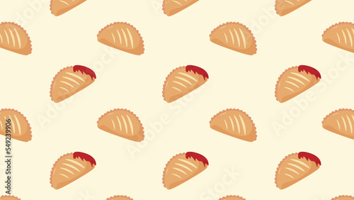 empanadas design background pattren