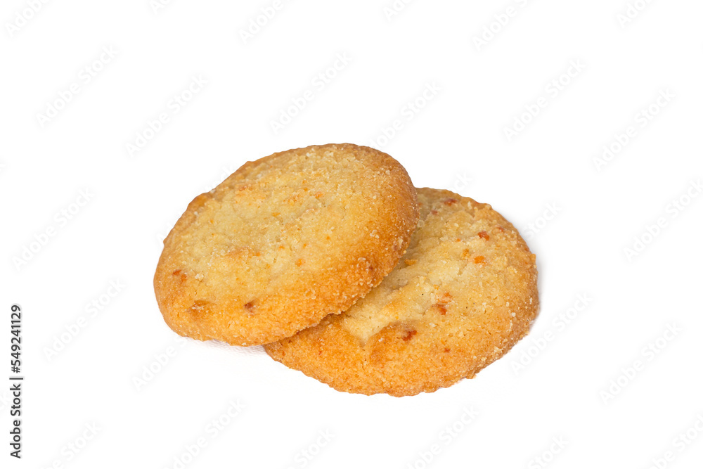butter cookies isolated on white background butter cookies isolated on white background