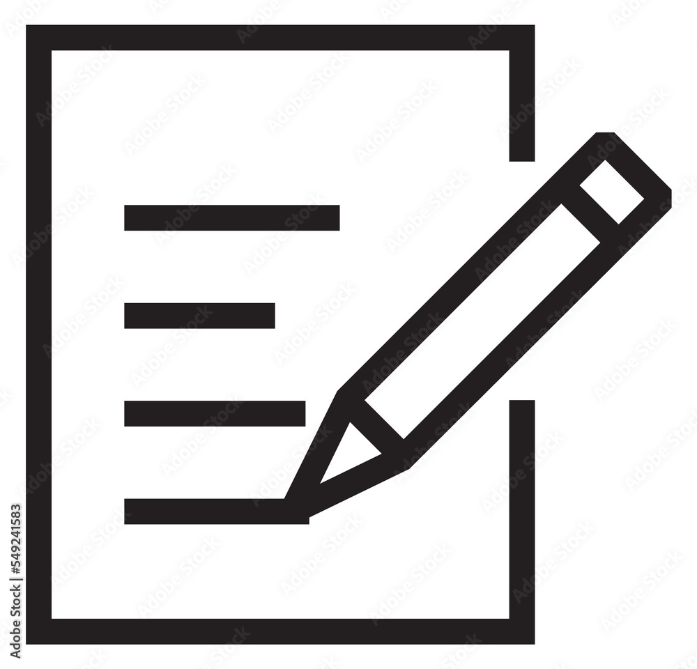 Edit icon. Pen writing document black line symbol Edit icon. Pen writing document black line symbol