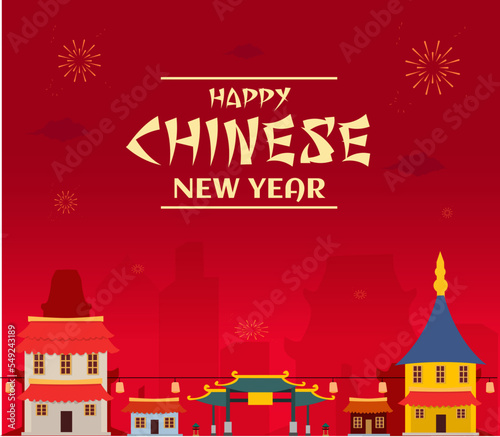 happy chinese new year vector