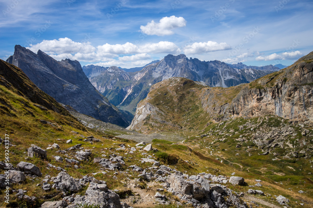 Mountain landscape in French alps