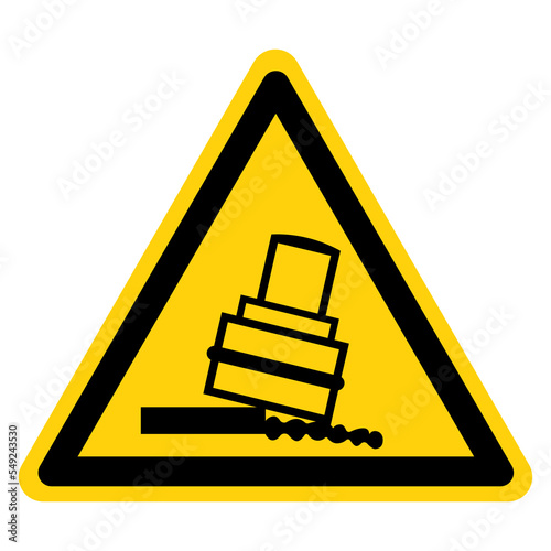 Can Tip Over When Moving Symbol Sign, Vector Illustration, Isolate On White Background Label .EPS10