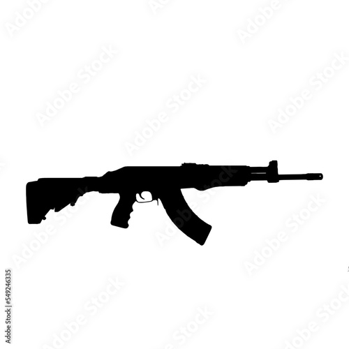 AK47 Silhouette vector 