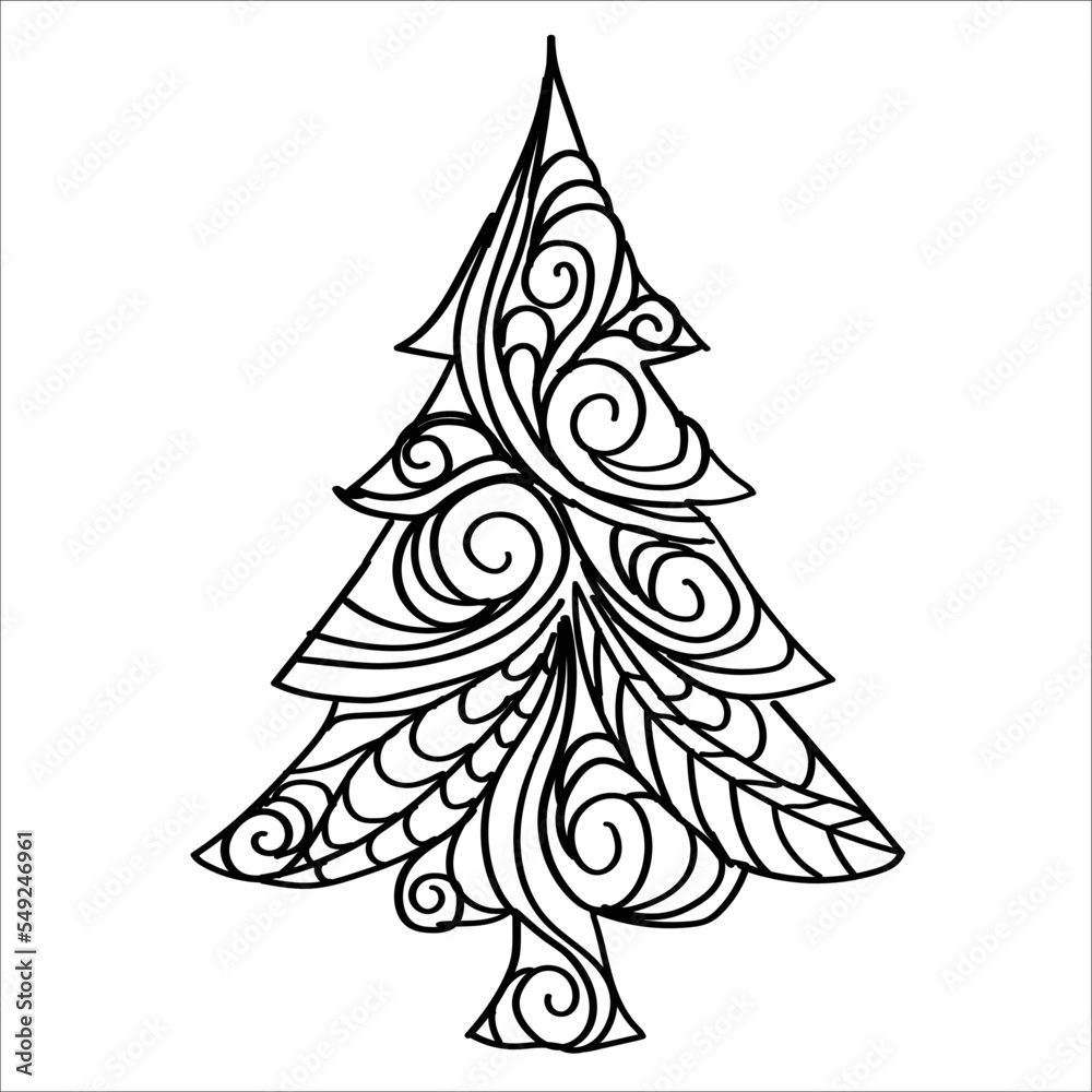 abstract christmas tree