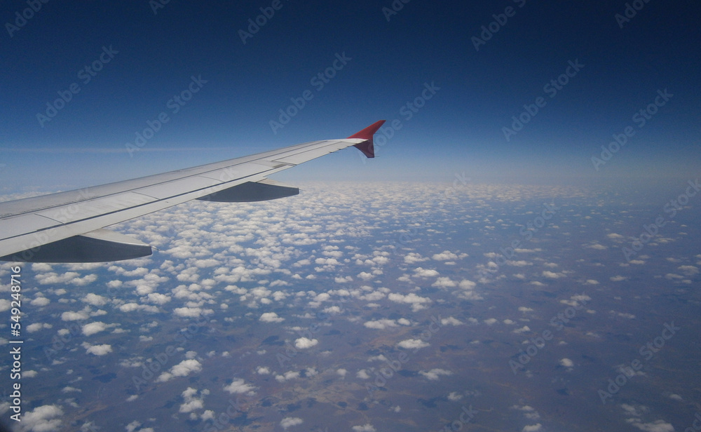 Fototapeta premium view from airplane window
