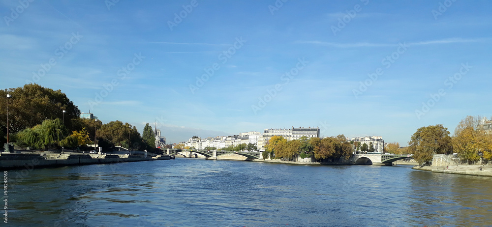 panorama of the river in Paris