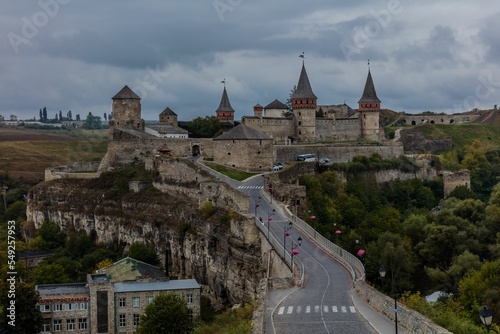 Castle from the 14th century in Kamianets-Podilskyi photo