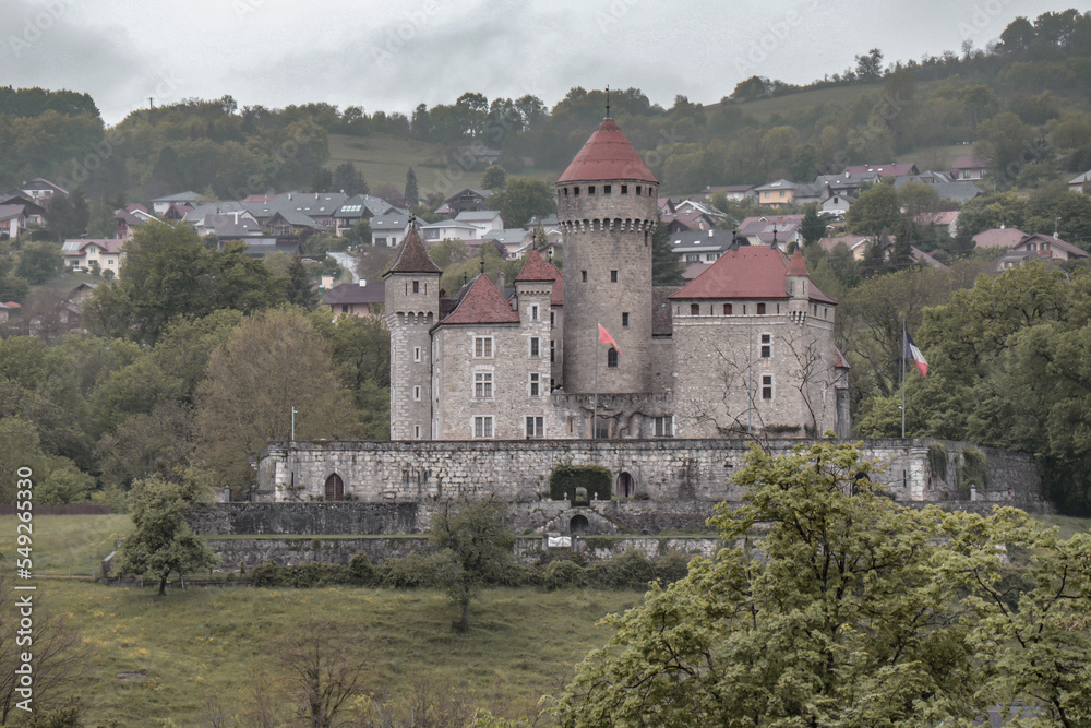 Castle of Montrottier in France. Castle of Montrottier in France.