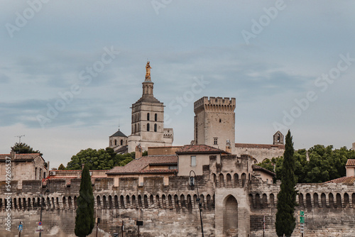 City Avignon a medieval city in France with a lot of history.
