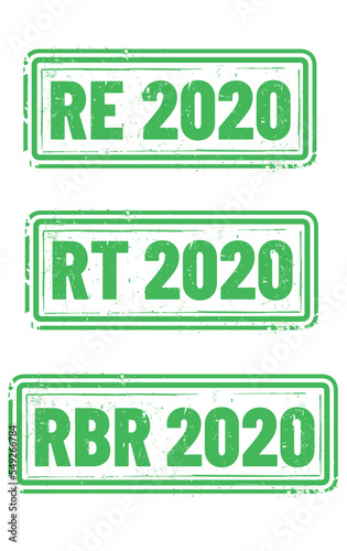 picto RBR 2020, RE 2020, RT 2020