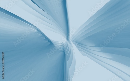 Illustration of a blue background with shapes and effects