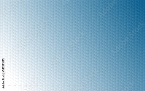 Illustration of a blue and white background with hexagons and added effects