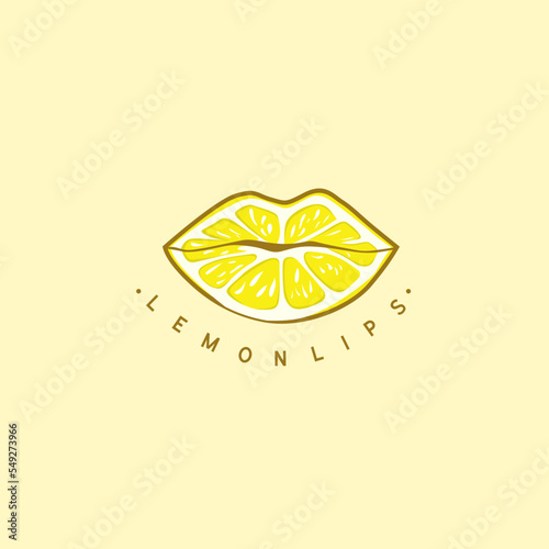 Lemon Lips Art Logo Design